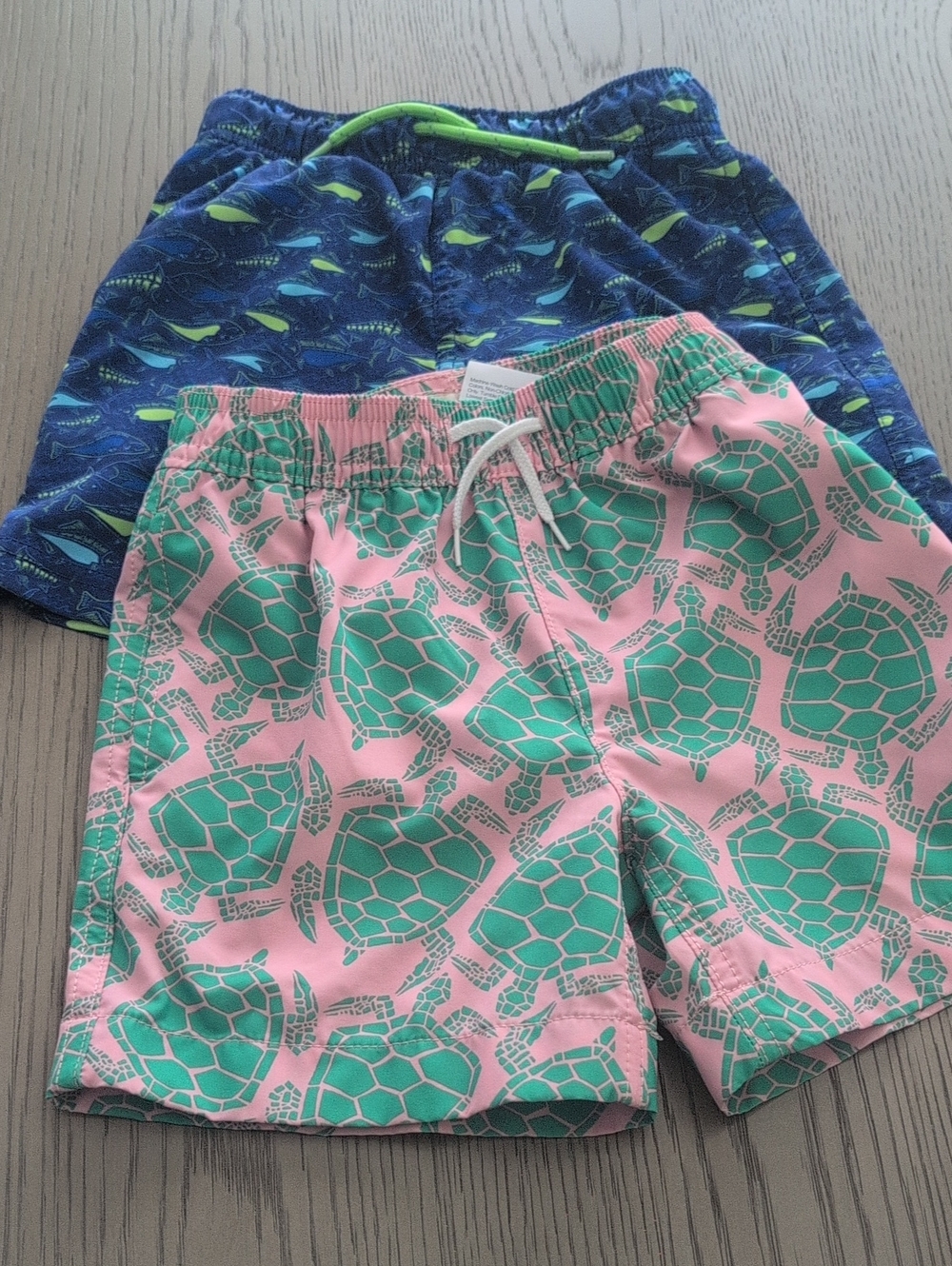 Crewcuts Pink and Teal Swim Shorts